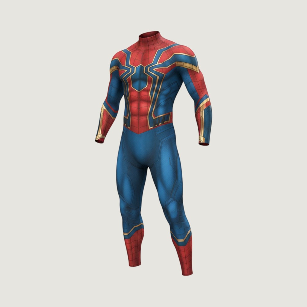 Marvel Iron Spider Muscle Costume Mens XL Avengers Infinity War Spider-Man